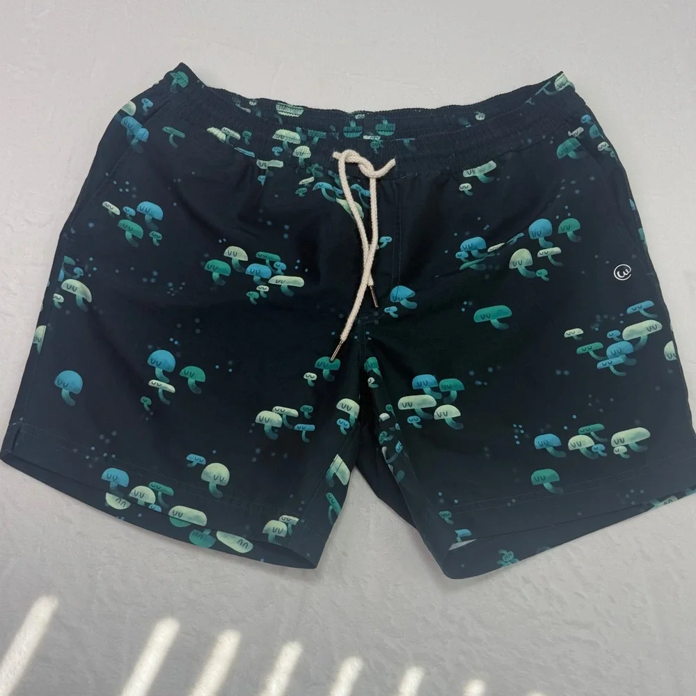 Weekends‎ At Mushroom Print  Swim Trunks Large